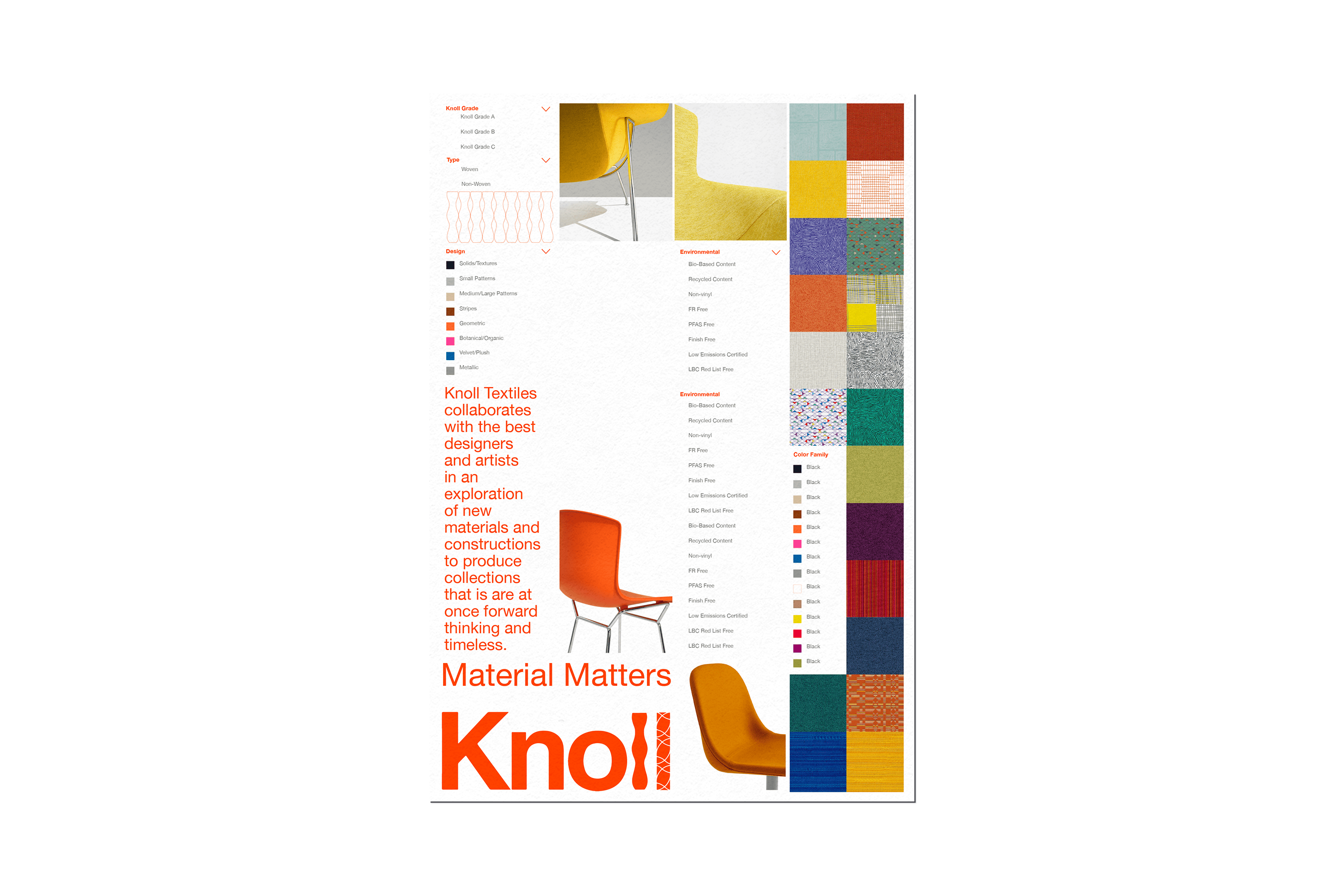 The identity laid out as a poster.